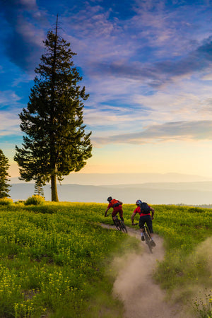 Open image in slideshow, Darren Berrecloth, KC Deane riding at Brundage Mountian in McCall ID
