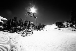 Open image in slideshow, Sean McGowan skiing at Bear Mountian, CA

