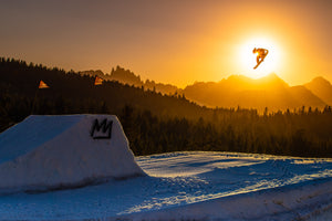 Open image in slideshow, Judd Henkes snowboarding at Mammoth mountian, CA
