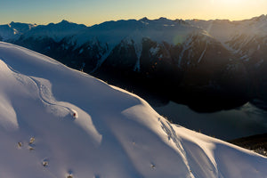 Monte Johnston skiing at Bella Coola, BC