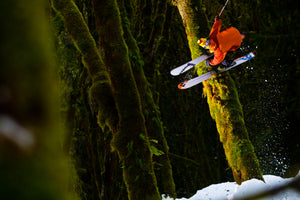 Open image in slideshow, Zack Giffin skiing the rainforest of Mt. Baker WA
