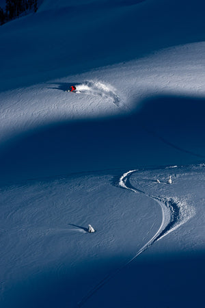 Elyse Saugstad skiing in the Mt. Baker backcountry