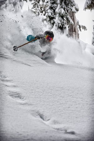 Open image in slideshow, Mark Abma skiing deep powder at Mt. Baker

