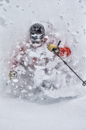 Cody Townsend skiing deep powder at Mt. Baker